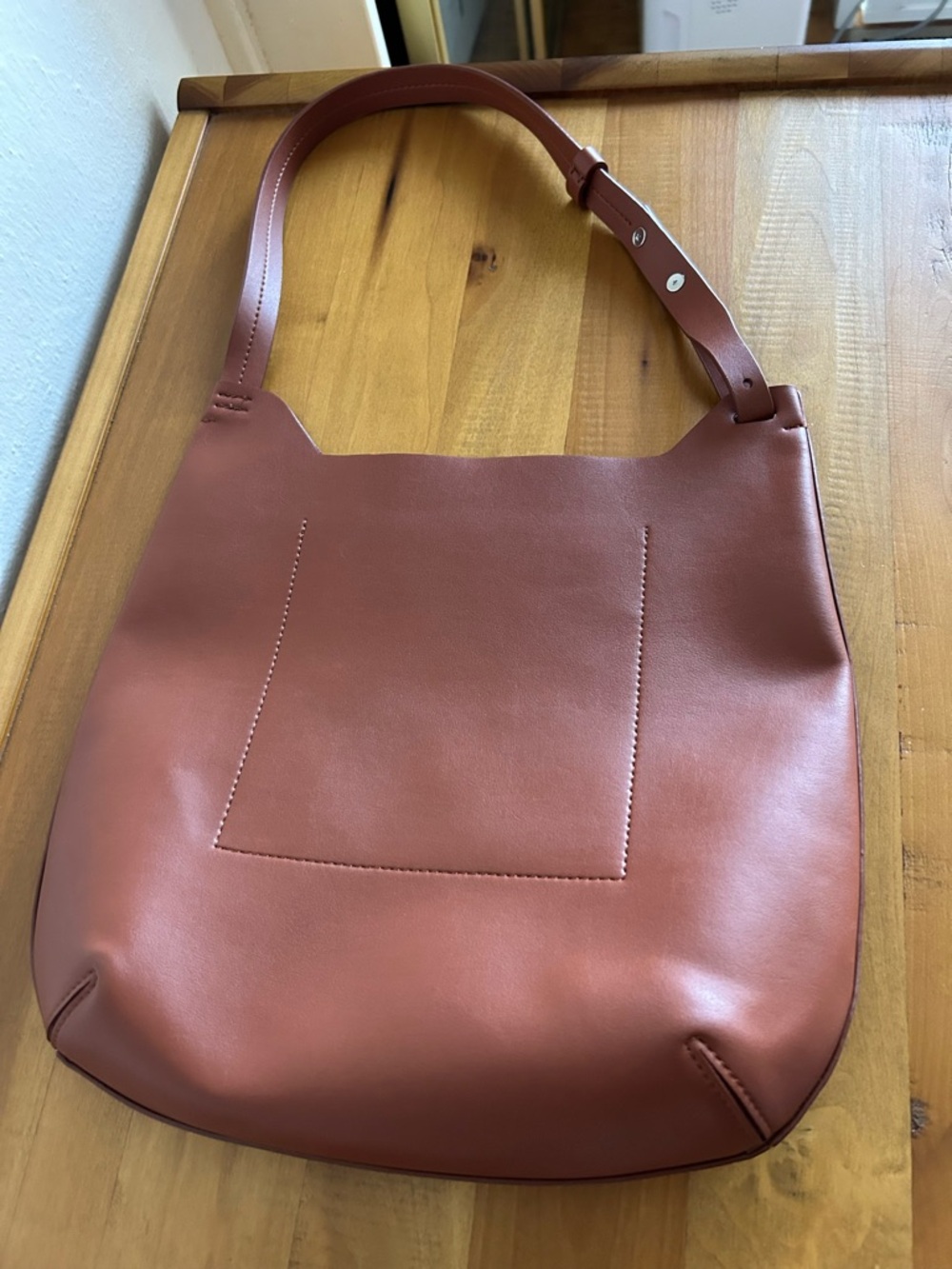 NWOT Everlane Cactus Leather Hobo Shoulder Bag in Honey Cruelty-Free Vegan - Picture 7 of 11